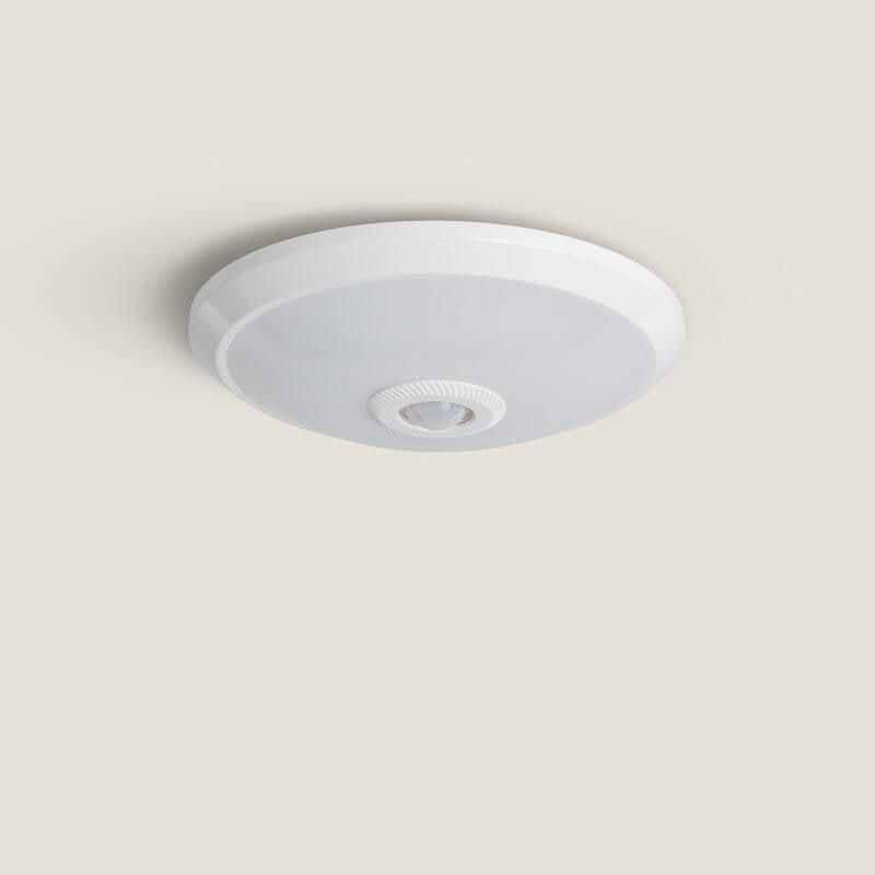 Plafonnier LED 12W avec Détecteur Mouvement PIR, IP20, Installation En Saillie