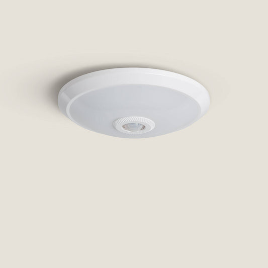 Plafonnier LED 12W avec Détecteur Mouvement PIR, IP20, Installation En Saillie