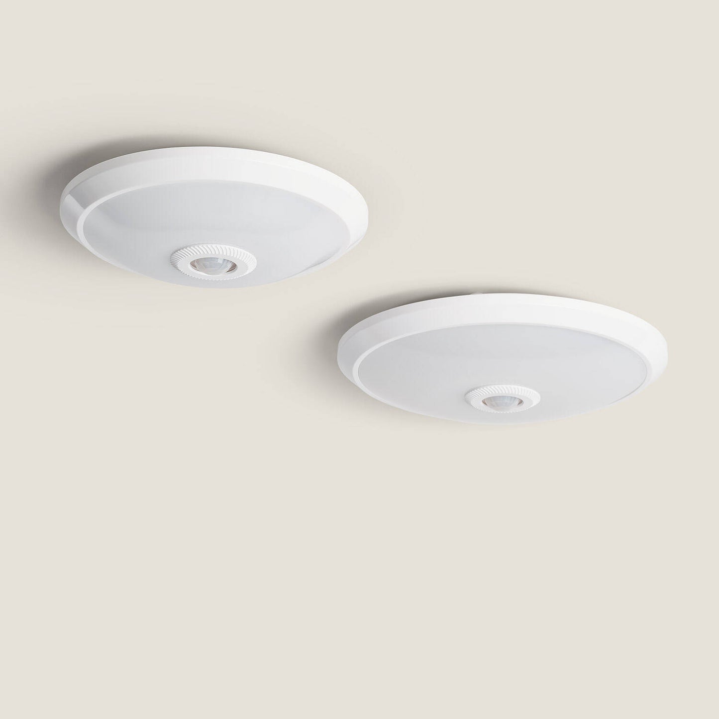 Plafonnier LED 12W avec Détecteur Mouvement PIR, IP20, Installation En Saillie