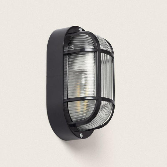 Plafonnier Extérieur Ovale 40W IP44 Noir