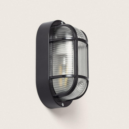 Plafonnier Extérieur Ovale 40W IP44 Noir