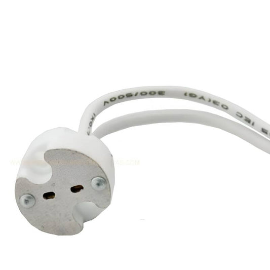 Douille GU5.3 MR16 pour Intérieur, Blanc, Certifiée CE/RoHS