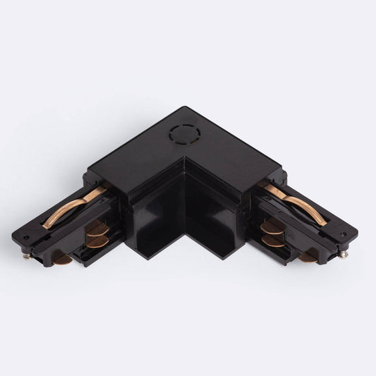 Connecteur Left Side Type L pour Rail Triphasé DALI IP20, 16A, Noir