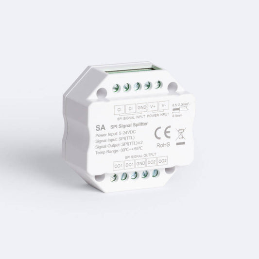 Répartiteur de Signal RGB / RGBW - SPI - 5-24VDC IP20 pour Intérieur