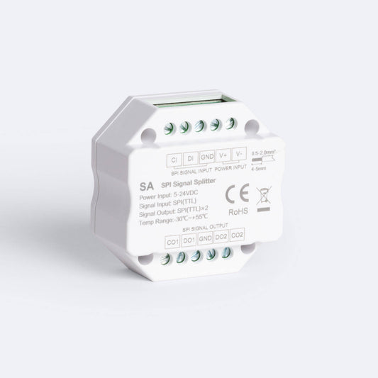 Répartiteur de Signal RGB / RGBW - SPI - 5-24VDC IP20 pour Intérieur