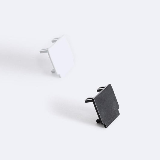 Embout de Finition pour Rail Triphasé DALI, Installation Facile, Blanc