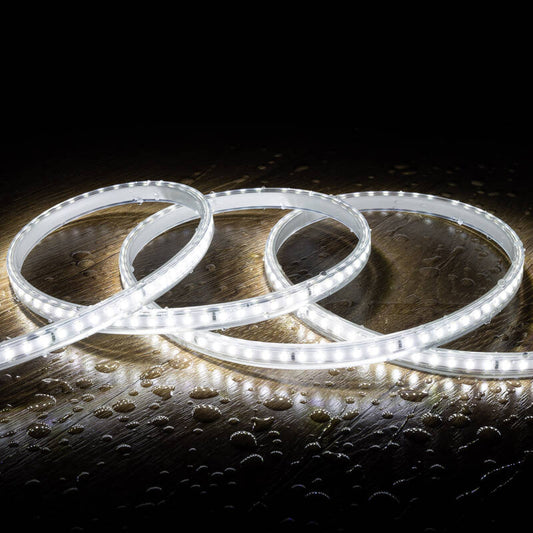 Ruban LED 220V 8.5W/m SMD2835 120LED/m IP65 Coupe 100cm