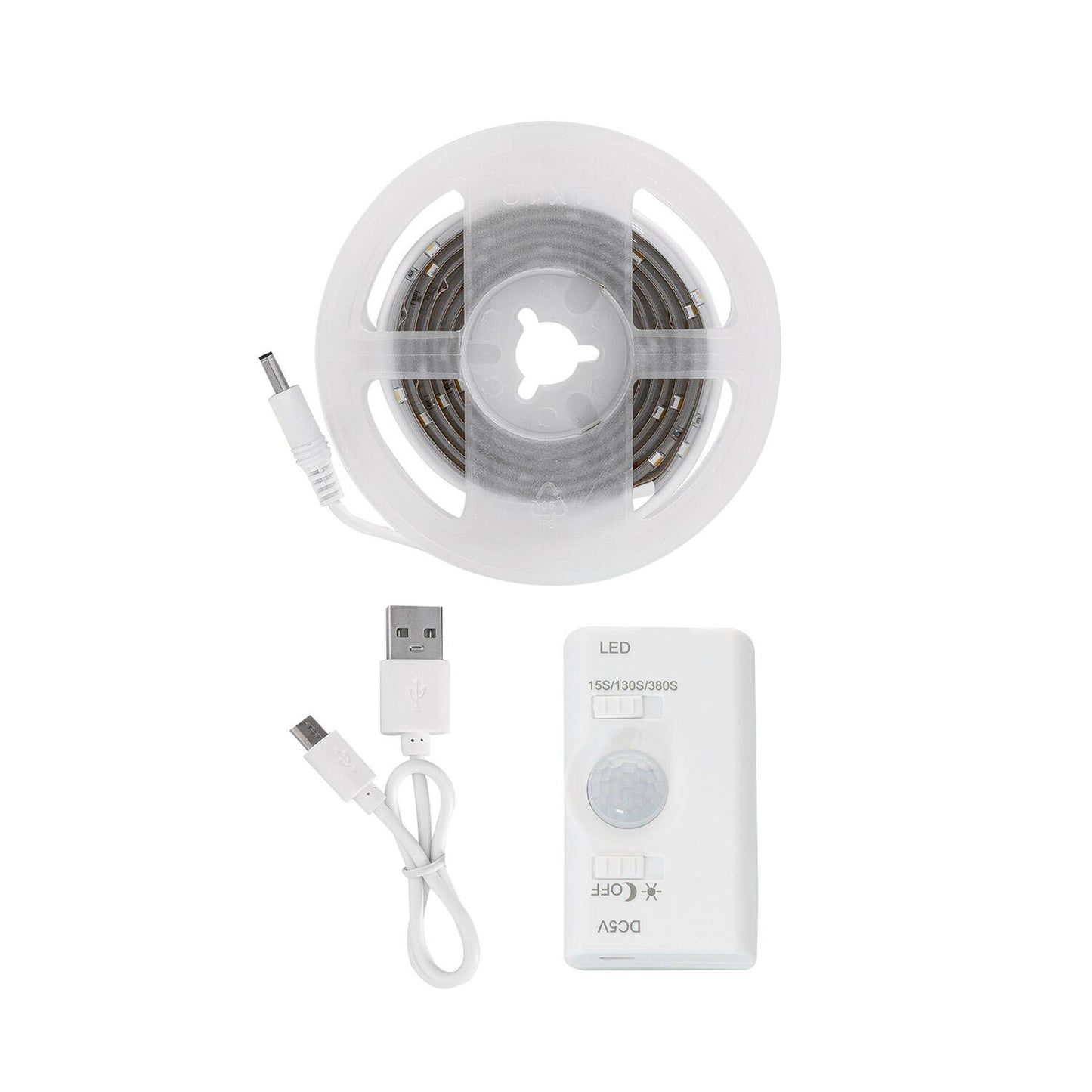 Ruban LED 1m 2.5W IP20 avec Détecteur de Mouvement et Batterie Rechargeable