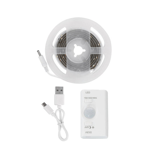 Ruban LED 1m 2.5W IP20 avec Détecteur de Mouvement et Batterie Rechargeable