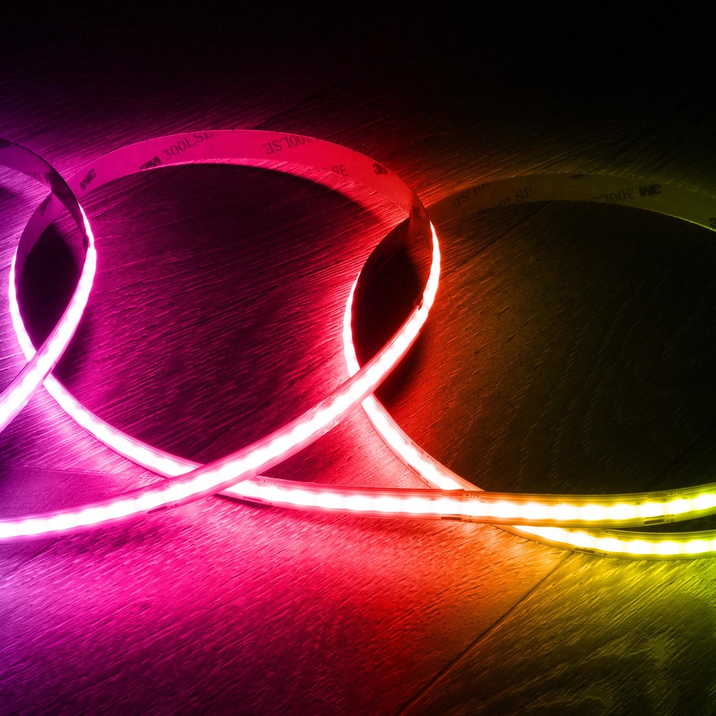 Ruban LED RGB COB 18W/m, 5m, IP20, CRI90, Dimmable, Coupe 5cm