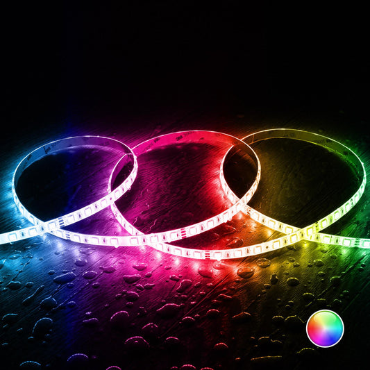 Ruban LED RGB 24V 10W/m 5m IP65 Extérieur/Intérieur