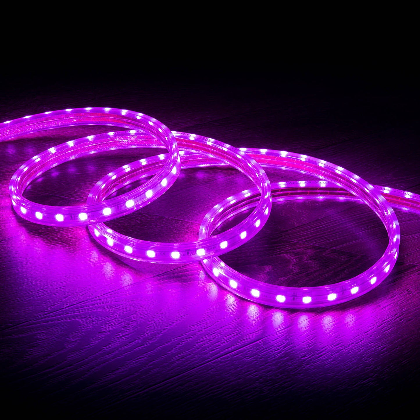 Ruban LED RGB 220V 60LED/m IP65 Contrôleur IR, Découpable 100cm