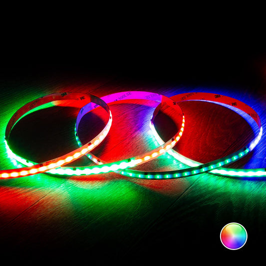 Ruban LED RGBIC 24V 10W/m 360 LED/m 5m IP20 Digital SPI