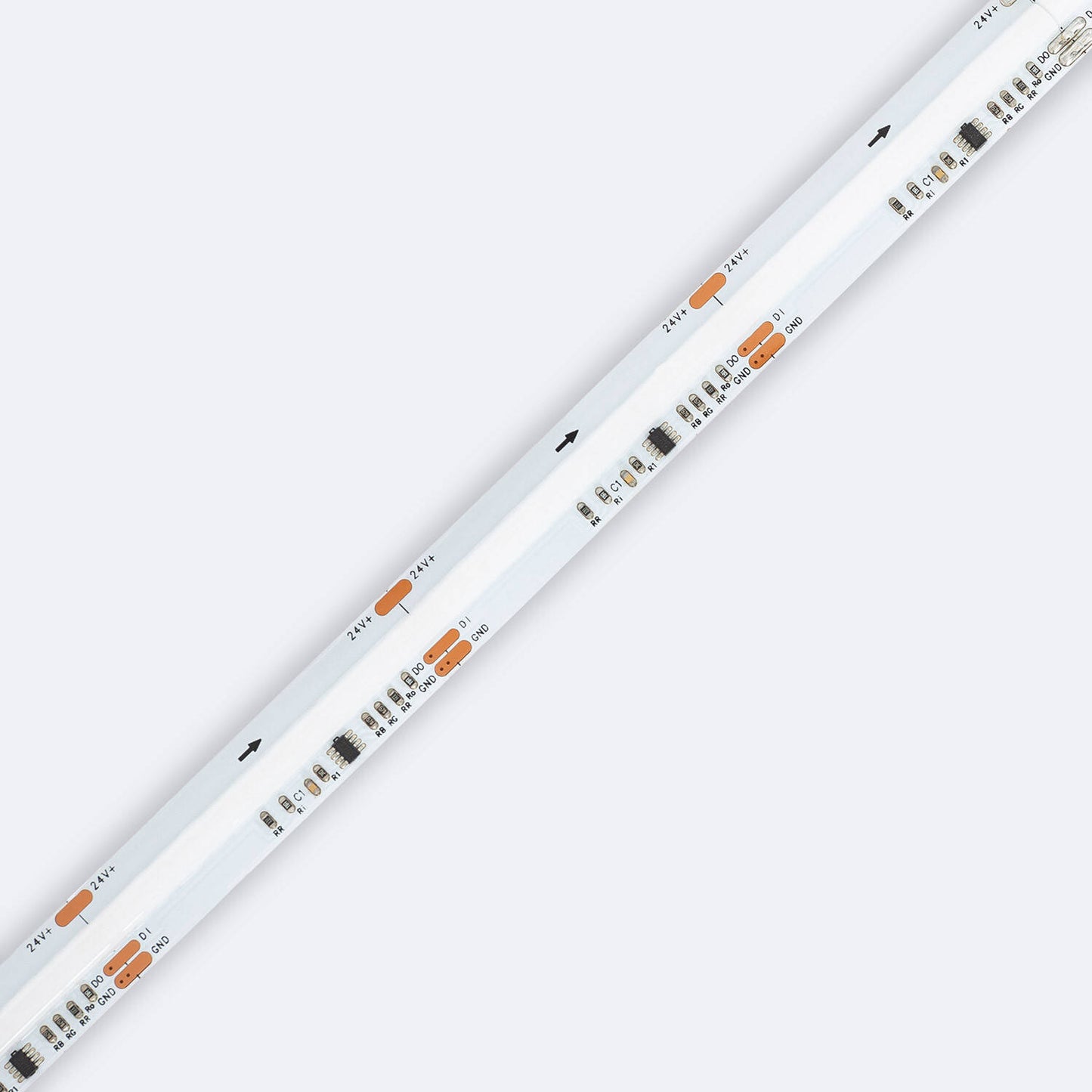 Ruban LED RGB IC COB 24V 21W/m 5m IP20 CRI90 Flexible et Découpable