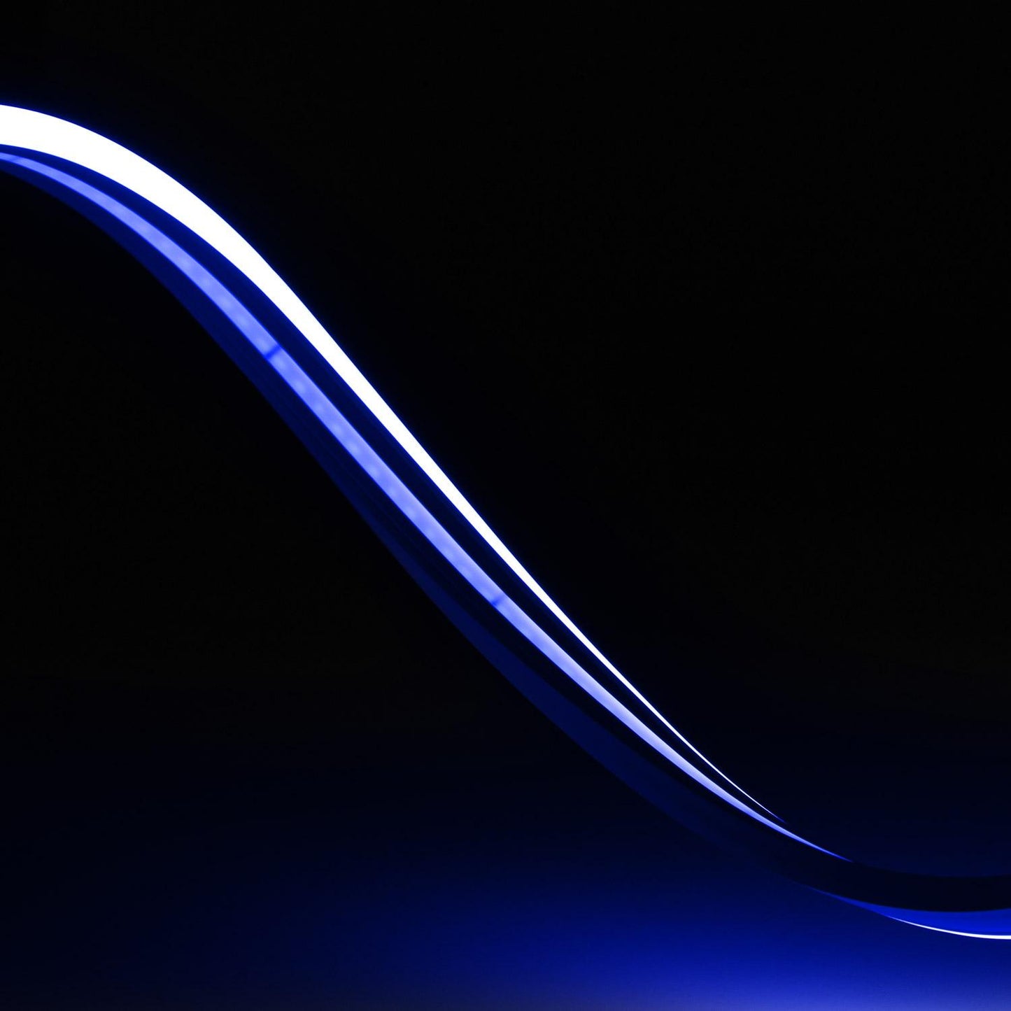 Gaine Néon LED 48V 8W/m Bleu IP65, Découpe 5 cm, Dimmable