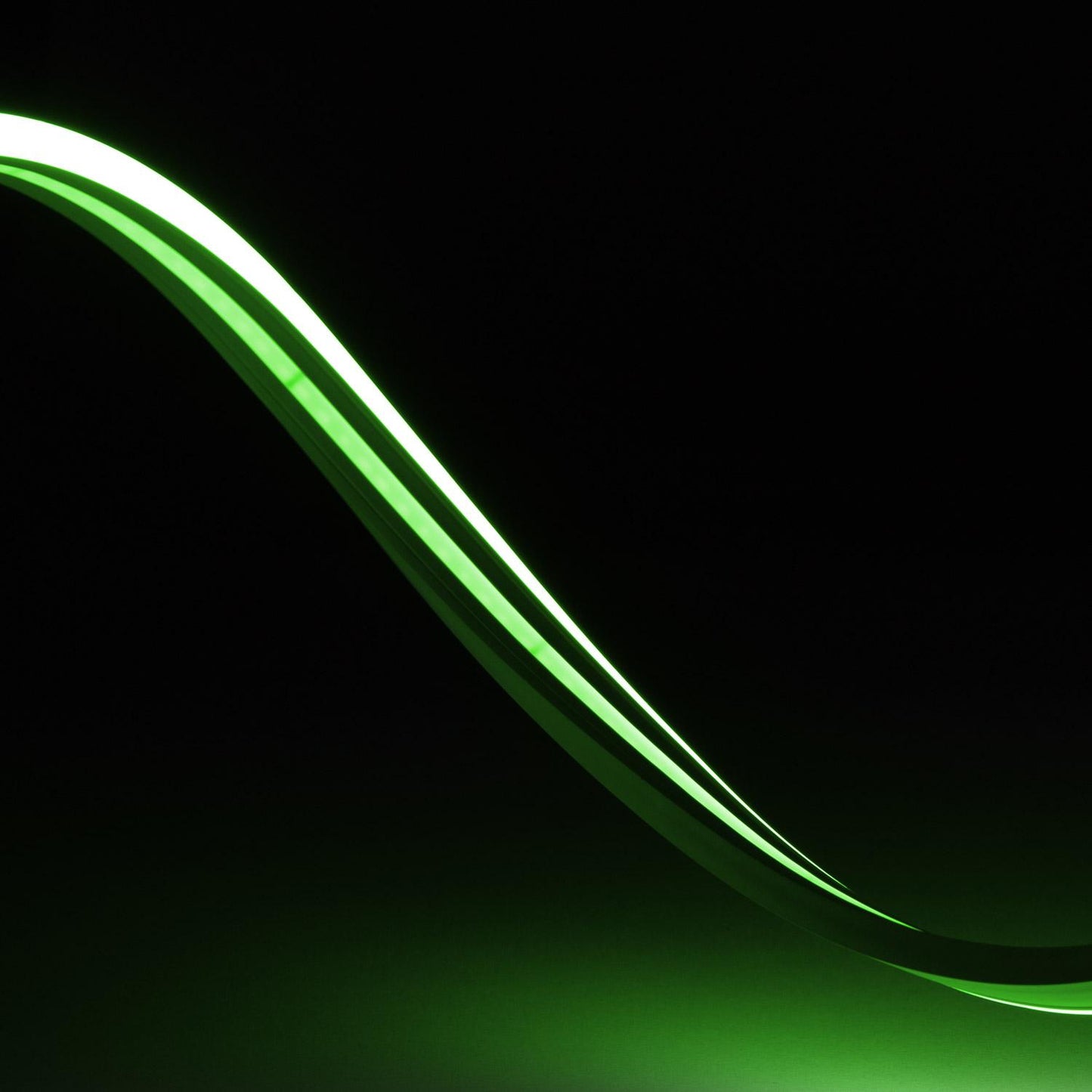 Gaine Néon LED 48V 8W/m Vert IP65, Découpe 5 cm, Dimmable