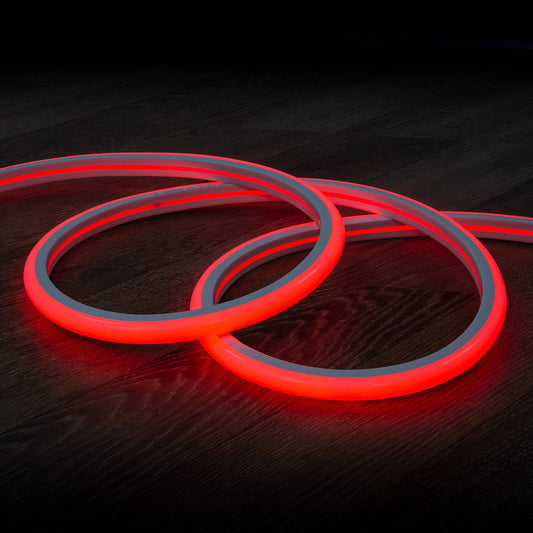 Néon LED Flexible Dimmable 7.5W/m 220V IP67 Rouge Semi-circulaire Extérieur/Intérieur