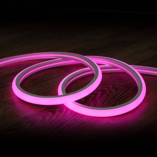 Néon LED Flexible Dimmable 7.5W/m Semi-circulaire 180° IP67 Rose