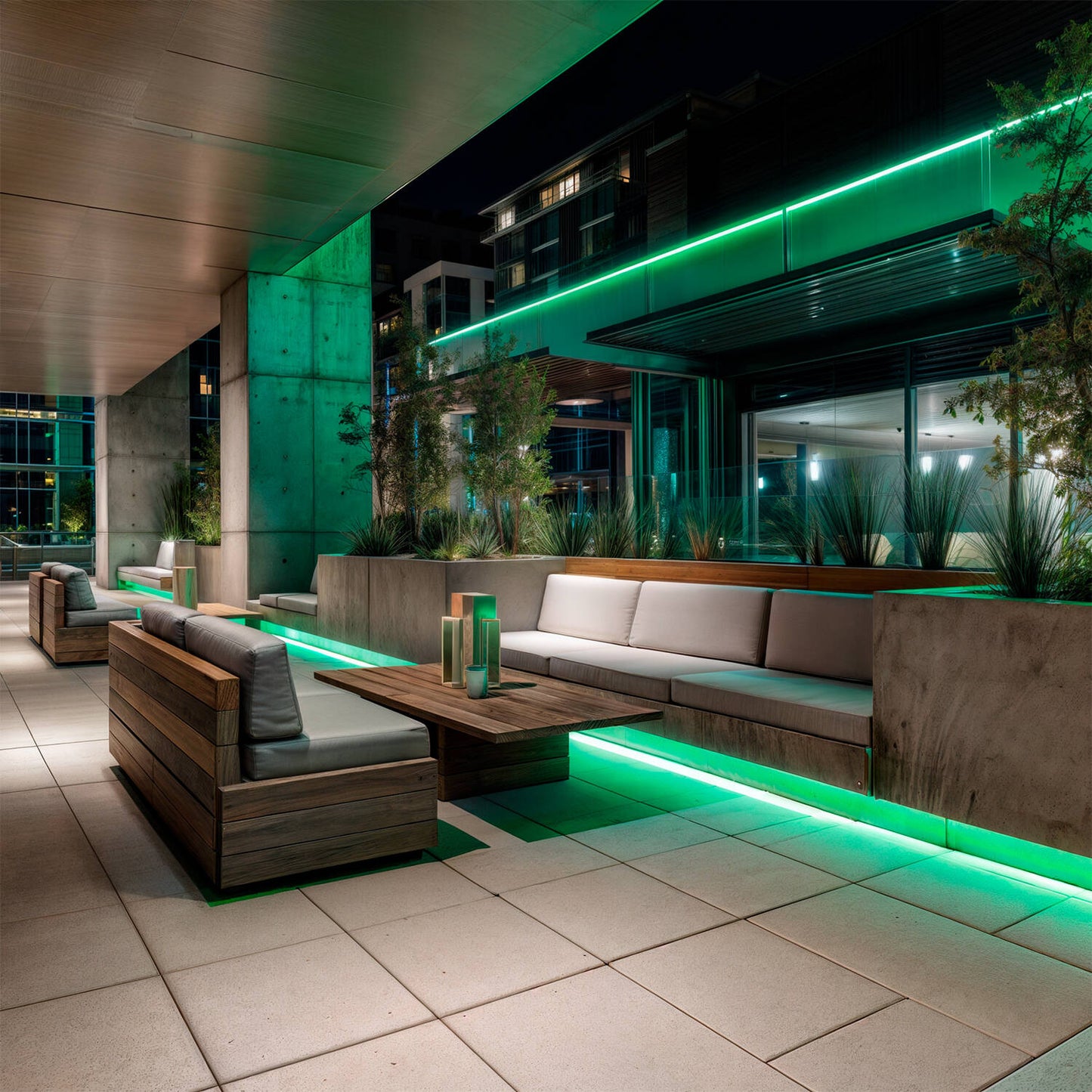 Gaine Néon LED Flexible 7.5W/m 220V IP67 Extérieur/Intérieur Vert