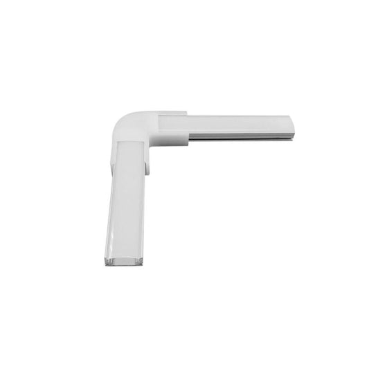 Jonction en L pour Profilé Aluminium, Double Ruban LED jusqu'à 20mm, IP20